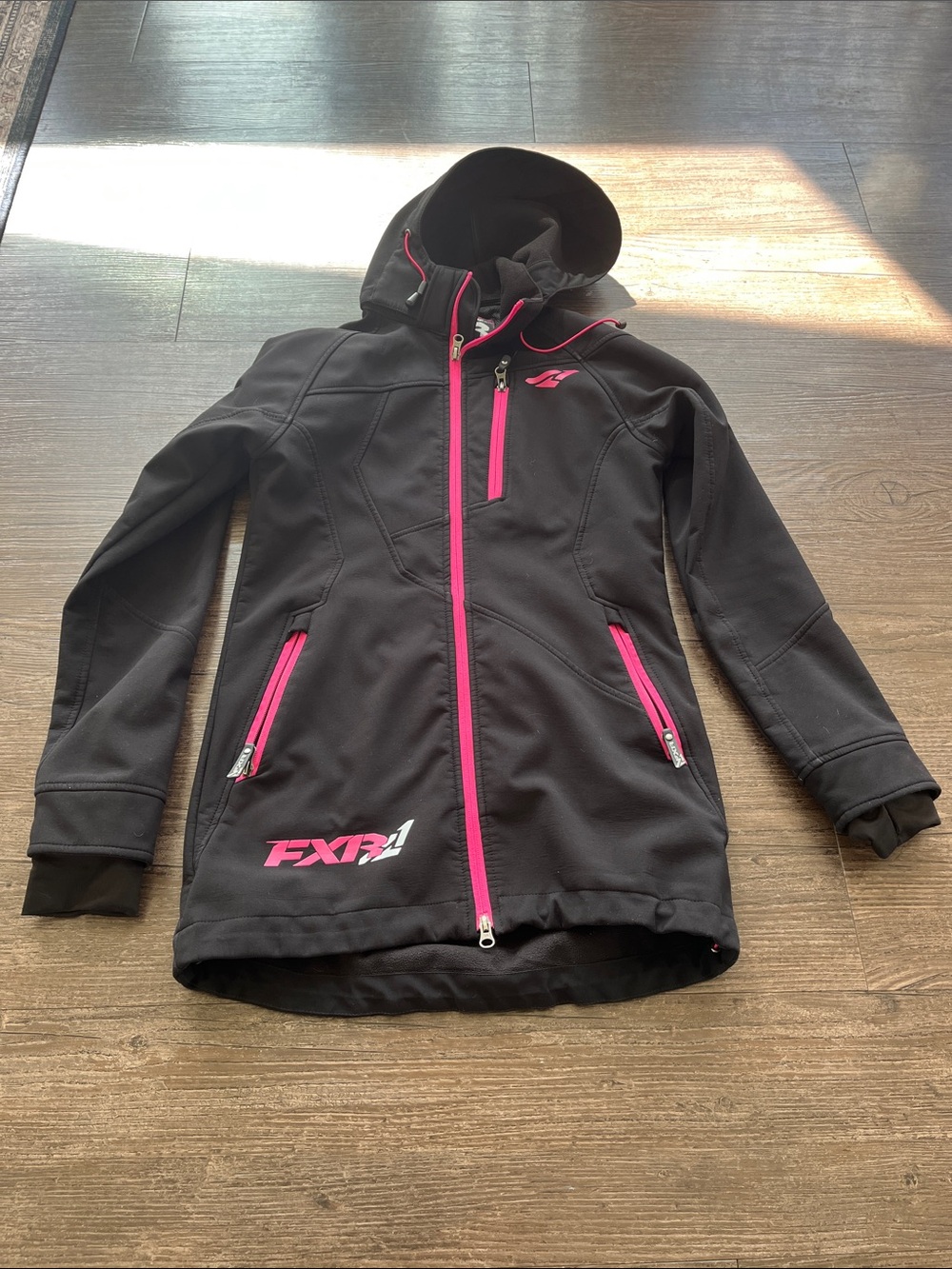 Women’s FXR Black & Pink Windbreaker Jacket